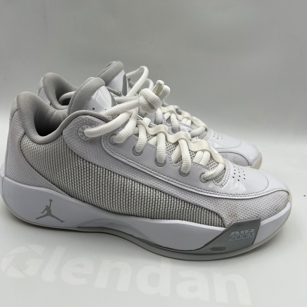 Jordan Luka 3 PF Basketball Shoes Mens 8.5 White Wolf Grey Air Zoom Low Top